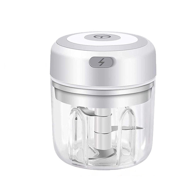 TBD0571959804 ZM-14 Household Mini Wireless Electric Garlic Masher, Colour: High Cup White 250ml - Image 1