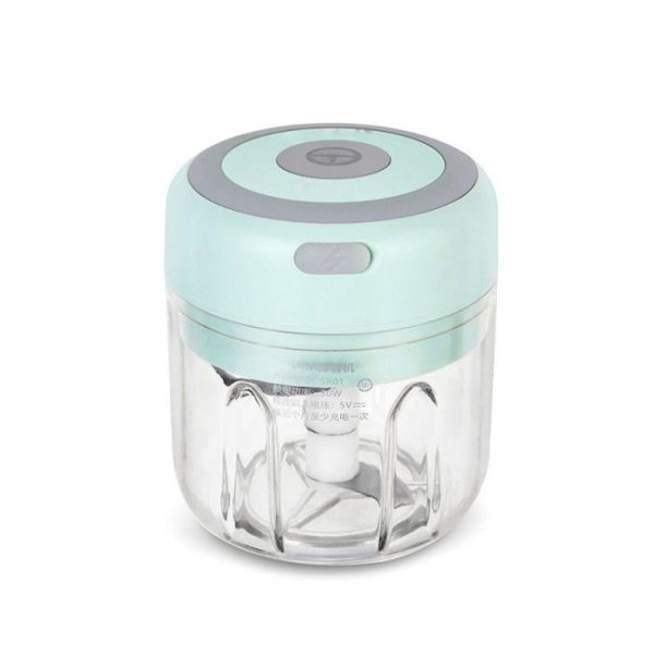 ZM-14 Household Mini Wireless Electric Garlic Masher, Colour: High Cup Green 250ml - Image 1