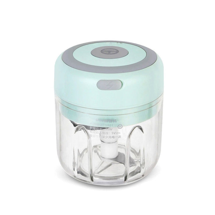 TBD0571959805 ZM-14 Household Mini Wireless Electric Garlic Masher, Colour: High Cup Green 250ml - Image 1