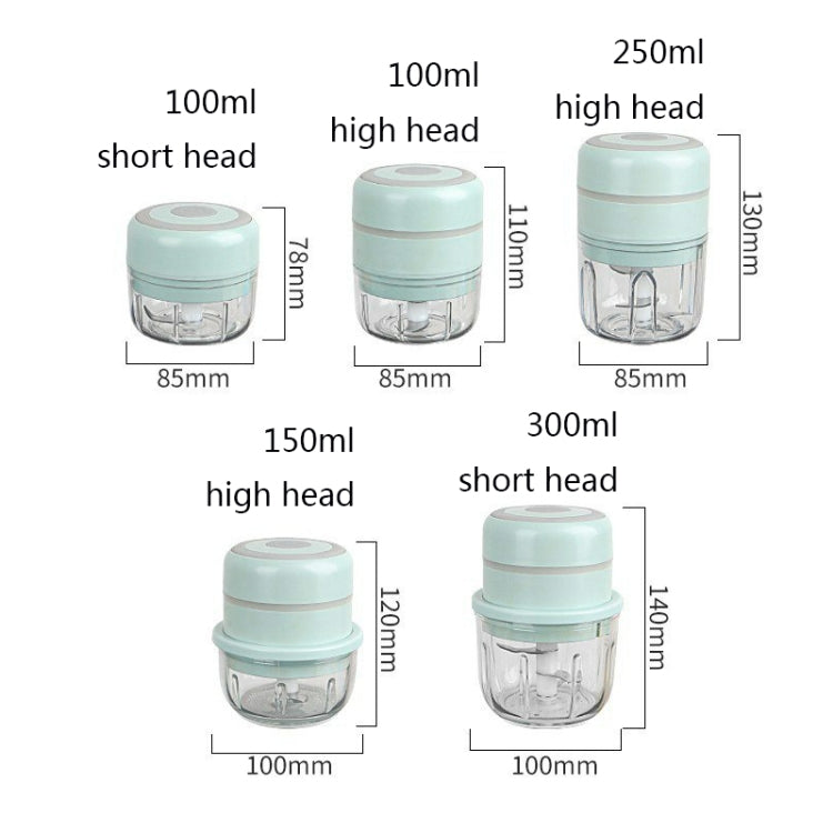 TBD0571959805_B1 ZM-14 Household Mini Wireless Electric Garlic Masher, Colour: High Cup Green 250ml - Image 3