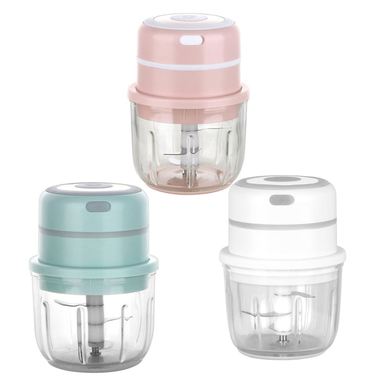 TBD0571959809_1 ZM-14 Household Mini Wireless Electric Garlic Masher, Colour: Pink Glass 300ml - Image 2