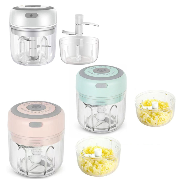 TBD0571959811_1 ZM-14 Household Mini Wireless Electric Garlic Masher, Colour: Green High Cup 250ml + Small Cup 100ml - Image 2