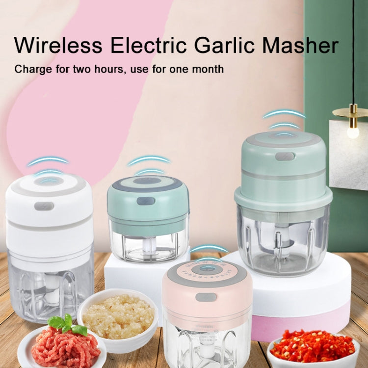 TBD0571959811_B2 ZM-14 Household Mini Wireless Electric Garlic Masher, Colour: Green High Cup 250ml + Small Cup 100ml - Image 4