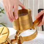Stainless Steel Manual Juicer Detachable Juicer Commercial Large Capacity Fruit Juicer Rose Gold - Image 4