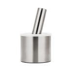 Kitchen 304 Stainless Steel Garlic Masher Spice Bean Nut Grinder, Specification: Straight Shape