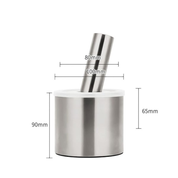 Kitchen 304 Stainless Steel Garlic Masher Spice Bean Nut Grinder, Specification: Straight Shape - Image 2