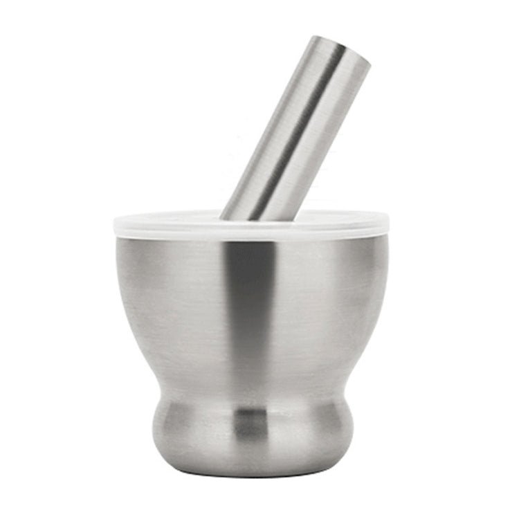 TBD0572191704 Kitchen 304 Stainless Steel Garlic Masher Spice Bean Nut Grinder, Specification: Big Bowl Shape - Image 1