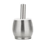 Kitchen 304 Stainless Steel Garlic Masher Spice Bean Nut Grinder, Specification: Large Drum Shape