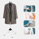 1.6m 3 in 1 Hanging Ironing Bracket Hanger Telescopic Metal Rod Mount(Black Hanger) - Image 2