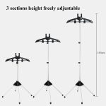 1.6m 3 in 1 Hanging Ironing Bracket Hanger Telescopic Metal Rod Mount(Black Hanger) - Image 3