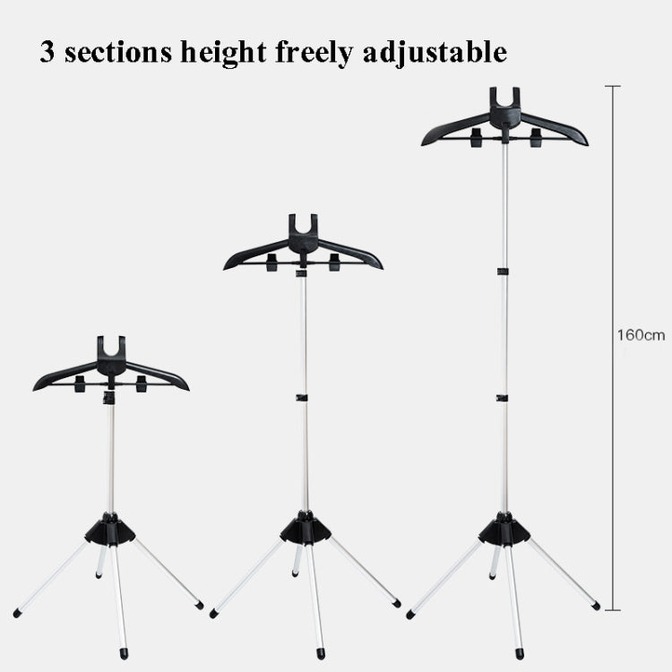 TBD0585079901_B2 1.6m 3 in 1 Hanging Ironing Bracket Hanger Telescopic Metal Rod Mount(Black Hanger) - Image 3