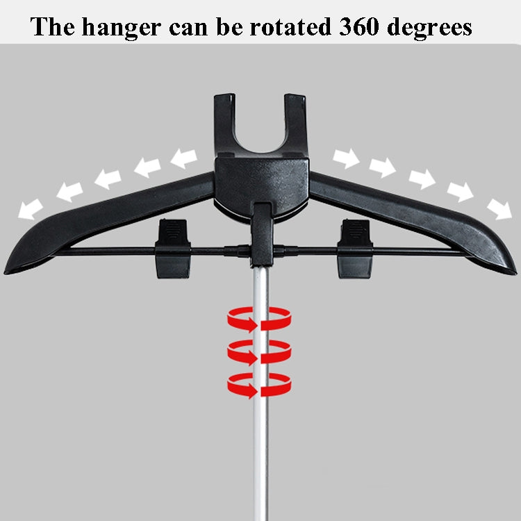 TBD0585079901_B4 1.6m 3 in 1 Hanging Ironing Bracket Hanger Telescopic Metal Rod Mount(Black Hanger) - Image 5