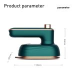 33W Handheld Electric Ironing Machine Rotatable Dry And Wet Garment Steam, Product specifications: EU Plug(Gemstone Green) - Image 3