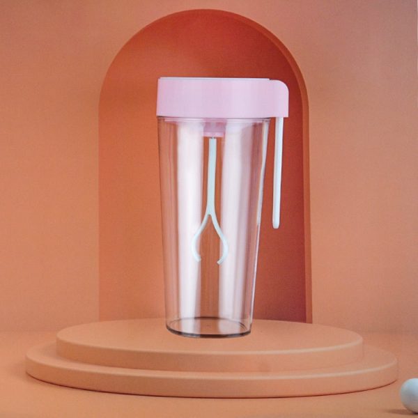 VE-V8 USB Charging Automatic Stirring Cup Full Seal Leak-Proof Electric Shake Cup, Capacity: 450ml(Light Pink) - Image 1