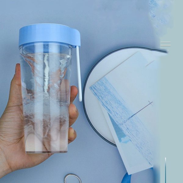 VE-V8 USB Charging Automatic Stirring Cup Full Seal Leak-Proof Electric Shake Cup, Capacity: 450ml(Light Pink) - Image 4