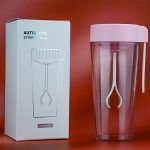 VE-V8 USB Charging Automatic Stirring Cup Full Seal Leak-Proof Electric Shake Cup, Capacity: 450ml(Light Pink) - Image 5