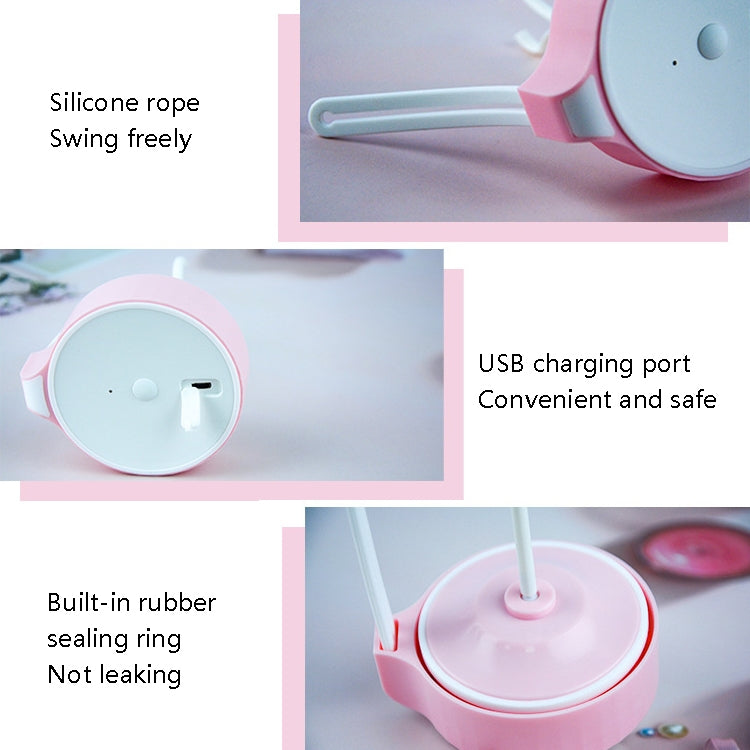 TBD0601783901_B5 VE-V8 USB Charging Automatic Stirring Cup Full Seal Leak-Proof Electric Shake Cup, Capacity: 450ml(Light Pink) - Image 6