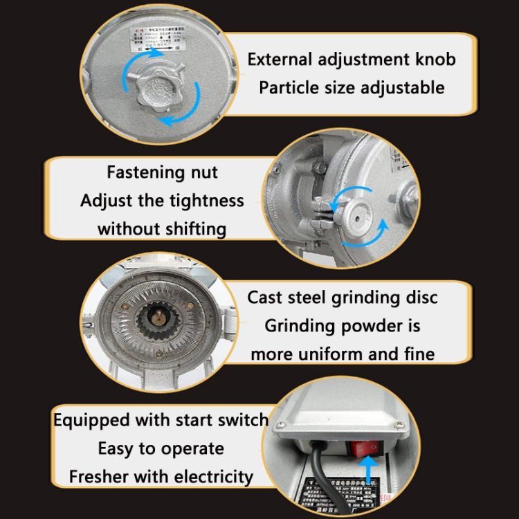 TBD0602248903_B2 Household Electric Grain Particle Crushing Mill, US Plug, Power: 2.2KW Copper Wire - Image 3