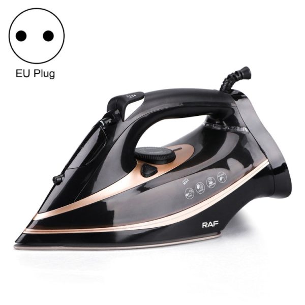 RAF R.1215 Three-Speed Thermostatic Ceramic Soleplate Electric Iron, EU Plug(Black Gold) - Image 1