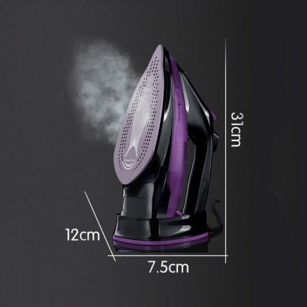 2400W Household Wireless Iron Handheld Steam Iron Garment Steamer,EU Plug(Purple) - Image 4
