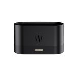 7 Color Flame Aromatherapy Machine Home Office Desk Air Humidifier(Black)