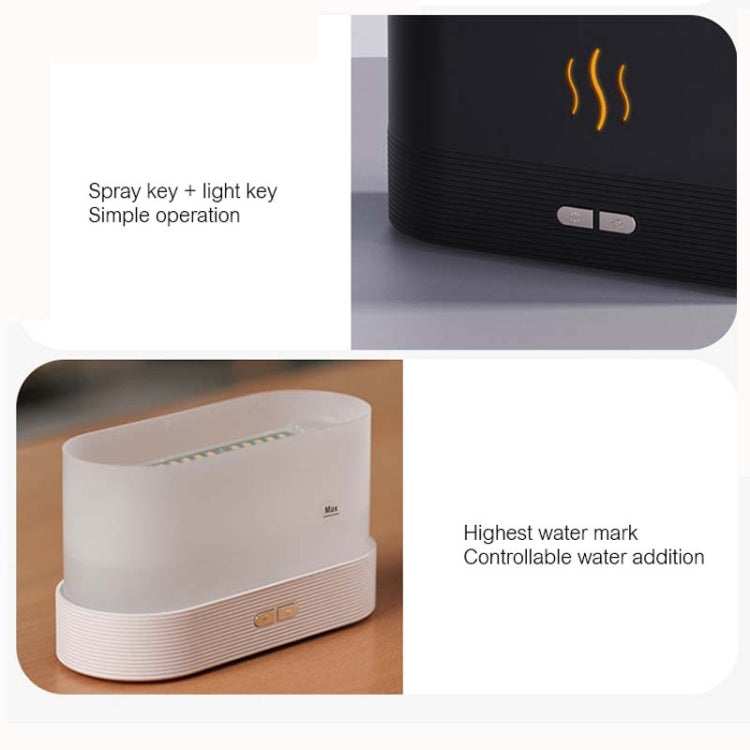 TBD0602845401_B5 7 Color Flame Aromatherapy Machine Home Office Desk Air Humidifier(Black) - Image 6