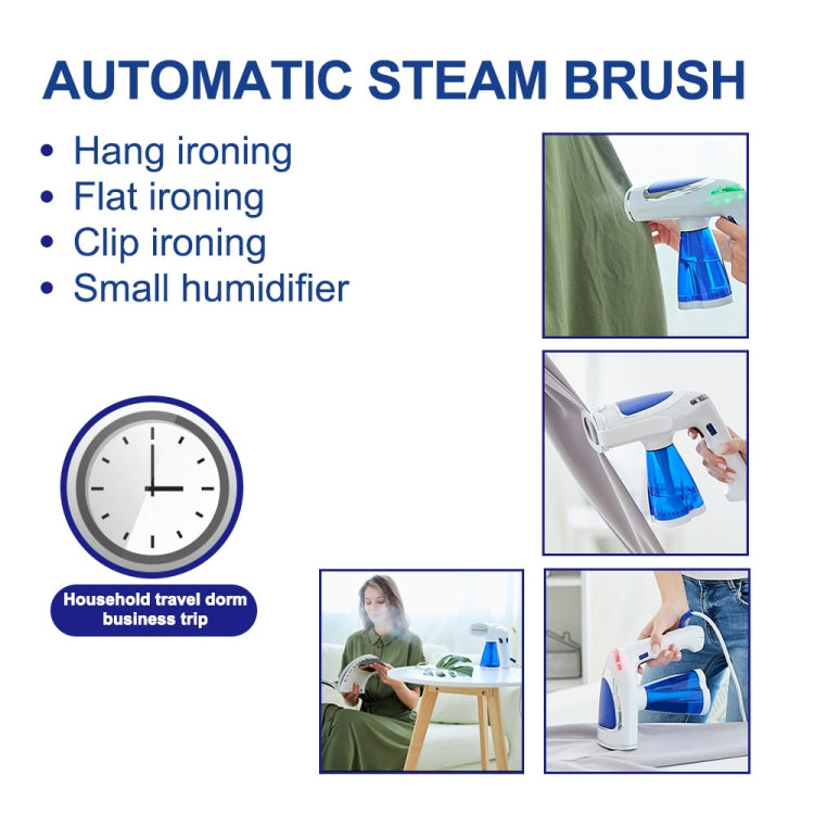 TBD0602996102_B1 1600W  Handheld Folding Iron Mini Steam Iron, Color: Blue 3 Gear(UK Plug) - Image 2