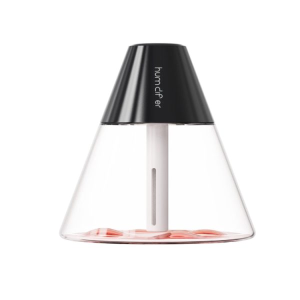 Household Desktop Mini Volcano Humidifier Air Purifier(Black) - Image 1