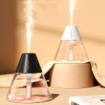 Household Desktop Mini Volcano Humidifier Air Purifier(White) - Image 2