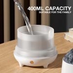 HS01 Simulation Flame Humidifier Home Aromatherapy Machine With Night Light(Black) - Image 3