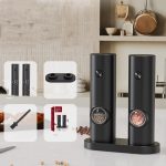 Electric Automatic Salt and Pepper Grinder Set Battery Powered, Model: A2  KYMQ-14-BS - Image 2