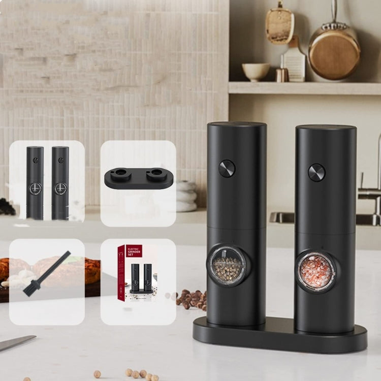 TBD0604116001_1 Electric Automatic Salt and Pepper Grinder Set Battery Powered, Model: A2  KYMQ-14-BS - Image 2