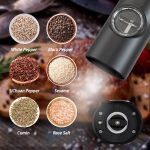 Electric Automatic Salt and Pepper Grinder Set Battery Powered, Model: A2  KYMQ-14-BS - Image 4