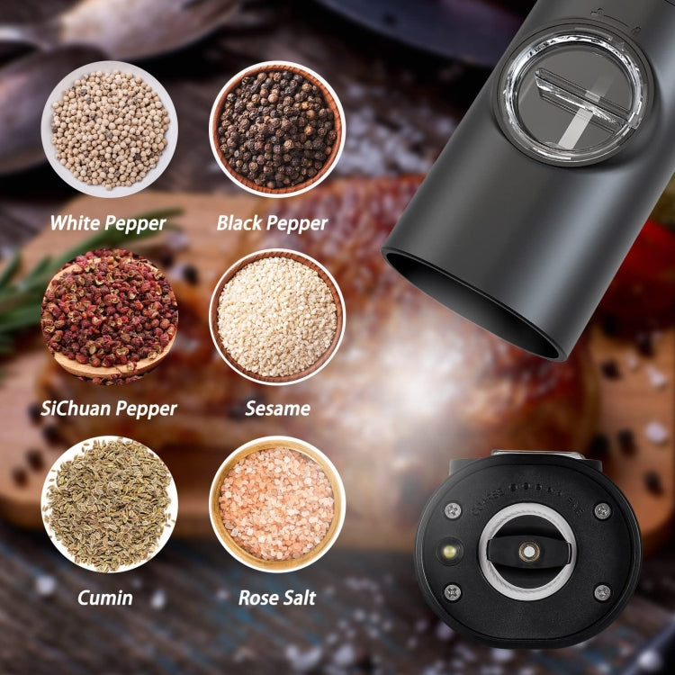 TBD06041160_B2_531a8c25-8b4b-4667-a593-b8cc2b96ad06 Electric Automatic Salt and Pepper Grinder Set Battery Powered, Model: A2  KYMQ-14-BS - Image 4