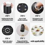 Electric Automatic Salt and Pepper Grinder Set Battery Powered, Model: A2  KYMQ-14-BS - Image 6
