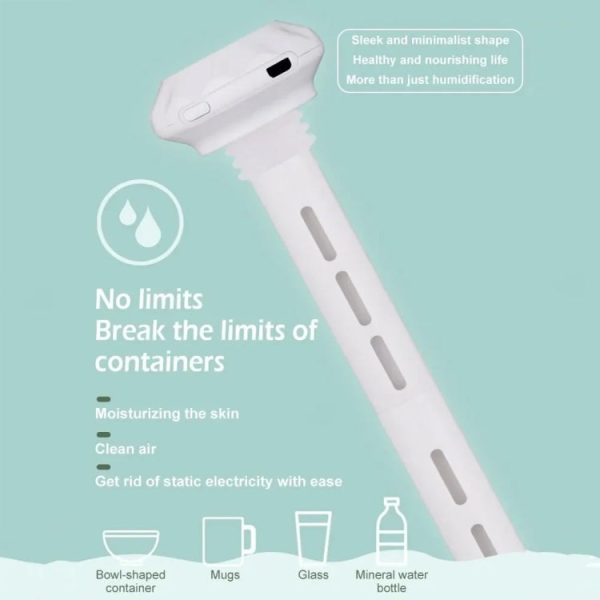 USB Plug-in Mini Portable Detachable Car Humidifier, Spec: Humidifier+3sets Sticks - Image 8