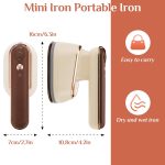 2-in-1 800W Handheld Household Wet and Dry Steam Iron Steam Hanging Iron, Spec: US Plug(Yellow) - Image 3