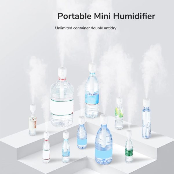 JisuLife JB07 Wireless High Mist Portable Humidifier, No Water Tank, Color: White 1100mAh - Image 3
