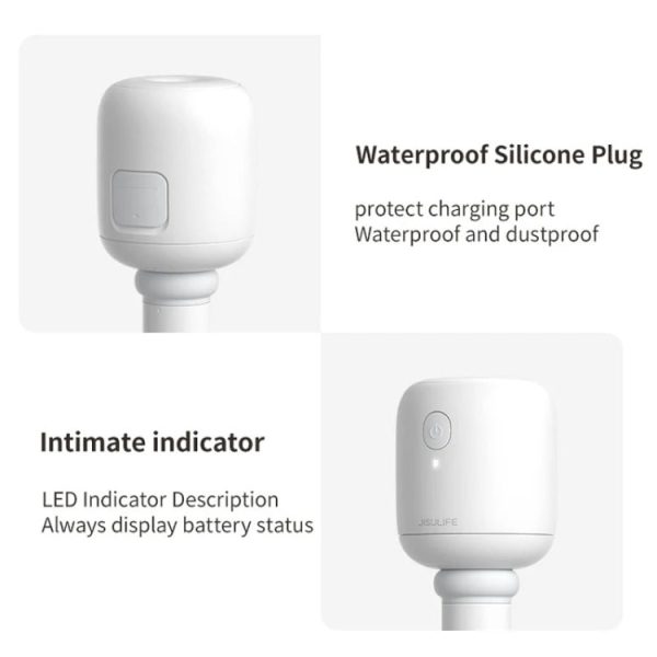 JisuLife JB07 Wireless High Mist Portable Humidifier, No Water Tank, Color: White 1100mAh - Image 8