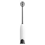 Handheld Electrical Milk Powder Mixer Children Complementary Food Making Stirring Stick(White And Black)