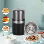 Single Cup Cross Knife Small Electric Grinder Coffee Bean Grains Fine Grinding Powder Machine UK Plug - Image 2