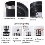 Single Cup Cross Knife Small Electric Grinder Coffee Bean Grains Fine Grinding Powder Machine US Plug - Image 7