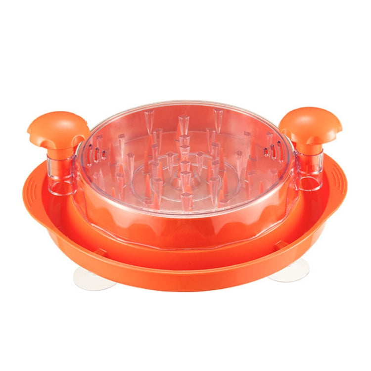 TBD0605236701B Bottom Suction Cup Multi-Functional Chicken Breast Salad Shredder Manual Meat Grinder(Orange) - Image 1