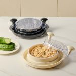 Bottom Suction Cup Multi-Functional Chicken Breast Salad Shredder Manual Meat Grinder(Orange) - Image 2