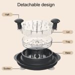 Bottom Suction Cup Multi-Functional Chicken Breast Salad Shredder Manual Meat Grinder(Orange) - Image 4