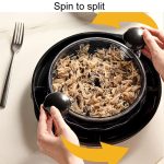 Bottom Suction Cup Multi-Functional Chicken Breast Salad Shredder Manual Meat Grinder(Orange) - Image 5