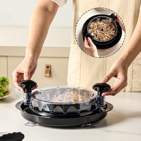 Bottom Suction Cup Multi-Functional Chicken Breast Salad Shredder Manual Meat Grinder(Orange) - Image 9
