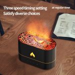 HX853B USB Plug-In Colorful Flame Lighting Effect Aromatherapy Humidifier(Black) - Image 5