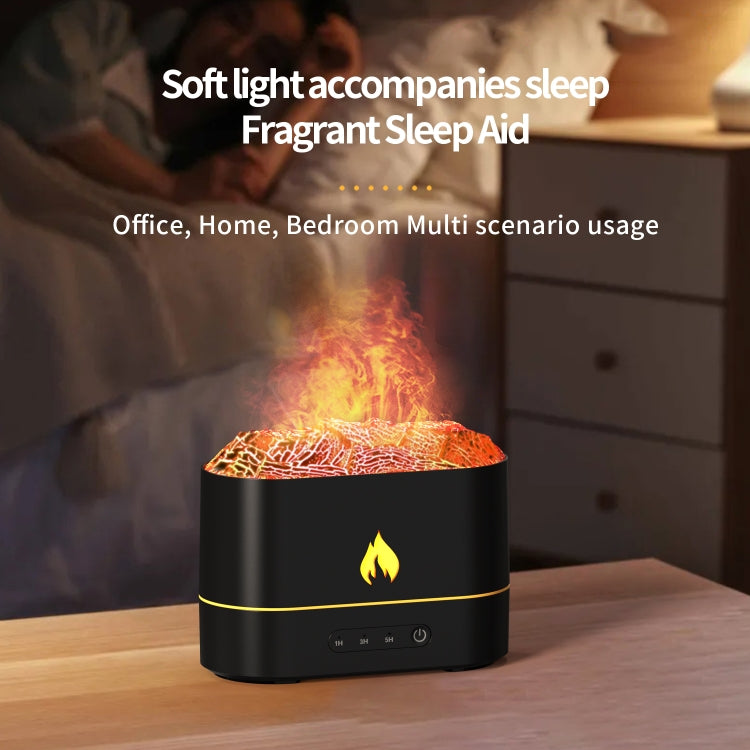 TBD06052577_B6_2e8fdf0e-609a-49b0-a995-01fe5a32d253 HX853B USB Plug-In Colorful Flame Lighting Effect Aromatherapy Humidifier(Black) - Image 7