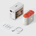 HX853B USB Plug-In Colorful Flame Lighting Effect Aromatherapy Humidifier(Black) - Image 9